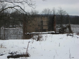 Ruins of old mills in Carthage, NY