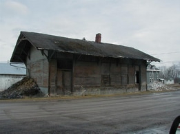 Castorland (in the village), old train depot